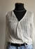 Blusa branca delicada c/ leve transparencia - O Brechó Que Me Faltava 