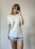 Blusa vintage bege na internet