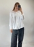 blusa branca linho delicada - comprar online