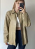 Jaqueta de Couro Legítimo Caramelo Oversized - comprar online