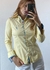 Camisa Victor Hugo amarela c/ detalhes em flores