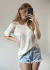 Blusa vintage bege - O Brechó Que Me Faltava 