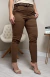 Calça Cigarrete Sarja - Chocolate