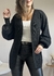 Maxi Cardigan Bolsinhos - Preto - comprar online
