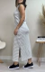 Vestido Marina - Cinza e Off White na internet