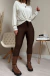 Calça Montaria Flanelada - Café