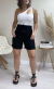 Shorts Linho Preto - comprar online