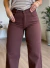 Calça Wide Leg Chocolate - comprar online