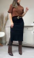 Saia Midi Louize - Preta - comprar online