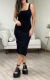 Vestido Midi Gabi - Preto - comprar online