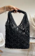 Bolsa Macramê Liz - Preta - comprar online