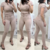 Calça Maxi Power Cinto - Nude