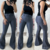 Calça Flare Maxi Power Tratorara Cinto - Cinza Chumbo