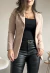 Maxi Blazer Power - Nude - Lila Rosa