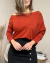 Blusa Assimétrica Manga Longa - Terracota