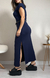 Maxi T-shirt - Azul Marinho - Lila Rosa