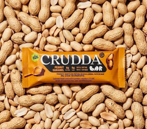 Barra Crudda sabor maní y caramelo x 10 u