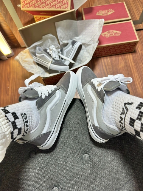Vans KNU Skool Cinza/Branco