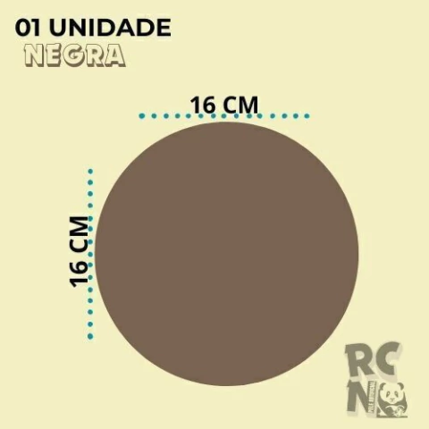 RCN - Pele Artificial 16 cm (01 UN) - Cor Negra - comprar online
