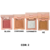 Mini Quarteto 4 em 1 Blush, Contorno, Iluminador e pó - Lua a Neve - Illumi Makeup