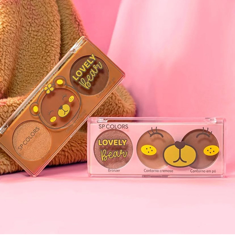 Paleta de contorno e bronzer Lovely Bear - SP Colors