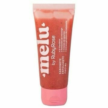 Esfoliante facial morango - Melu Rubyrose