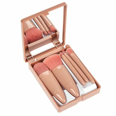 Estojo de pincéis com espelho