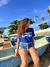 Amor e Mar - Camisa Baby Look - Azul - Empatizee