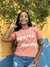 Não aperte minha mente - Camisa Baby Look - Salmão