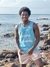 Não aperte minha mente - Camiseta Regata - Azul Bebê na internet