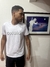 Oxalá - Camisa Básica - Nome prateado - Branca na internet