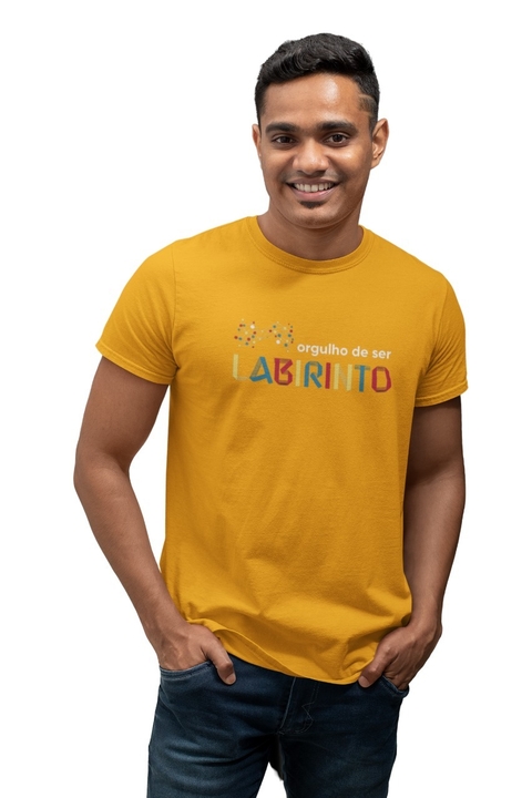 Orgulho de Ser Labirinto - Camisa Básica - Laranja - Unissex - comprar online