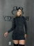 Vestido Brilho Manga Longa