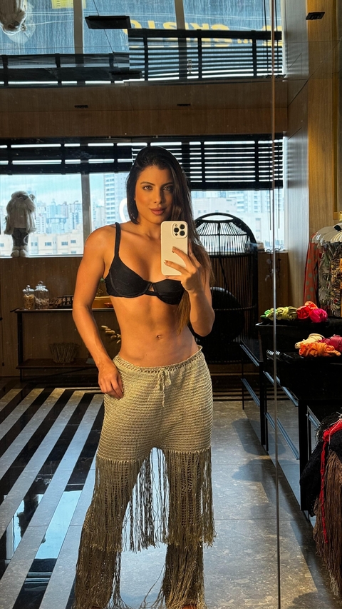 Calça Croche Franjas
