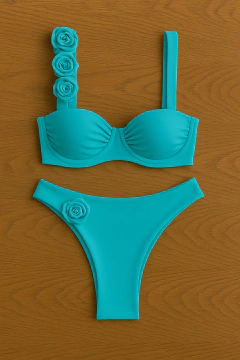 Imagem do Biquíni Meia Taça Flowers