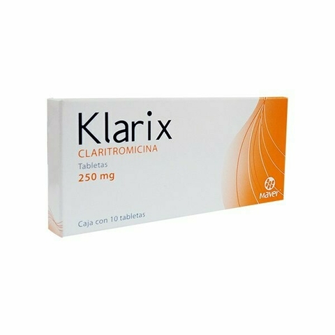 KLARIX 250 MG C/10 TAB