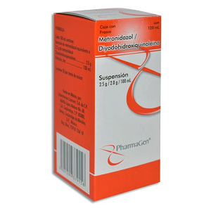 METRONIDAZOL DIYODOHI SUSP FCO 120 ML 2.5/2 G/100 ML PHARMAGEN