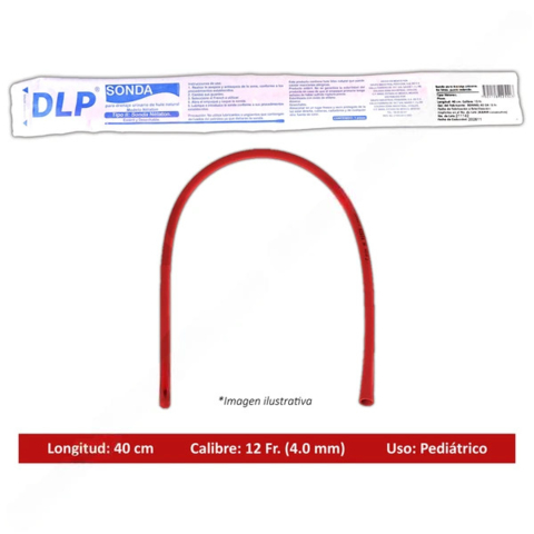 SONDA NELATON DE LATEX LONG.40CM CAL.12 FR C/1 PZA DLP