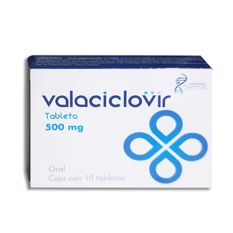 VALACICLOVIR 500 MG C/10 TAB SERRAL