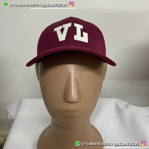 Boné - VL vinho - Aba curva - comprar online