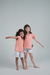 Pijama de Algodão Infantil Feminino Flores Xadrex
