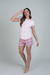 Pijama Short e Blusa de Mini Manga com Estampa Exclusiva - Oficina do Pijama