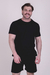 Pijama Masculino Adulto com Camiseta e Short em Algodão