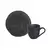 Conjunto com 6 Xícaras de Café com Pires Bio Preto Matte