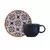 Conjunto com 6 Xícaras de Chá e Pires Stoneware New Asteca 220ml