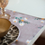 Kit Jogo americano xadrez verso floral + guardanapo coisas boas acontecem aqui - D&S - Almofadas personalizadas - Mesa Posta Personalizada