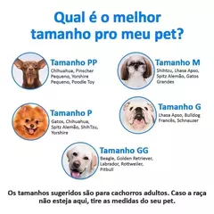 Colete de Sarja para Cães e Gatos - Quadriculado