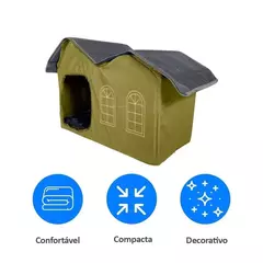 Imagem do Casinha Dobrável para Cães e Gatos Mabuu Pet - Verde