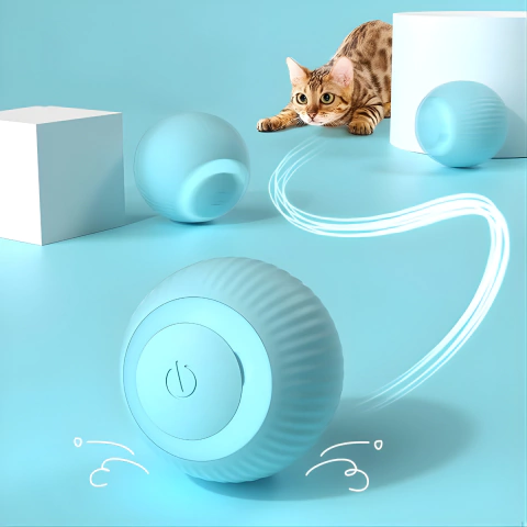 Bola Interativa Inteligente para Gatos - Brinquedo com Movimento 360° - Cores Sortidas - comprar online