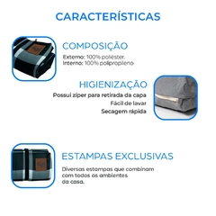 Colchonete Slim Dupla Face Mabuu Pet - Linhas Geométricas Vermelha